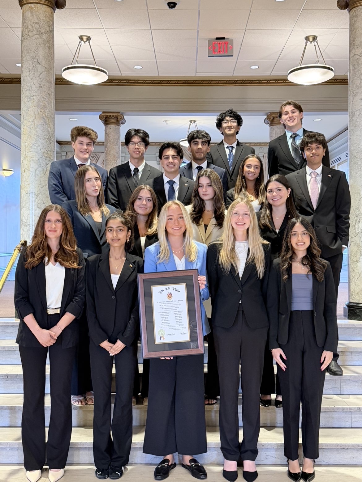 Phi Chi Theta Iota Chapter members