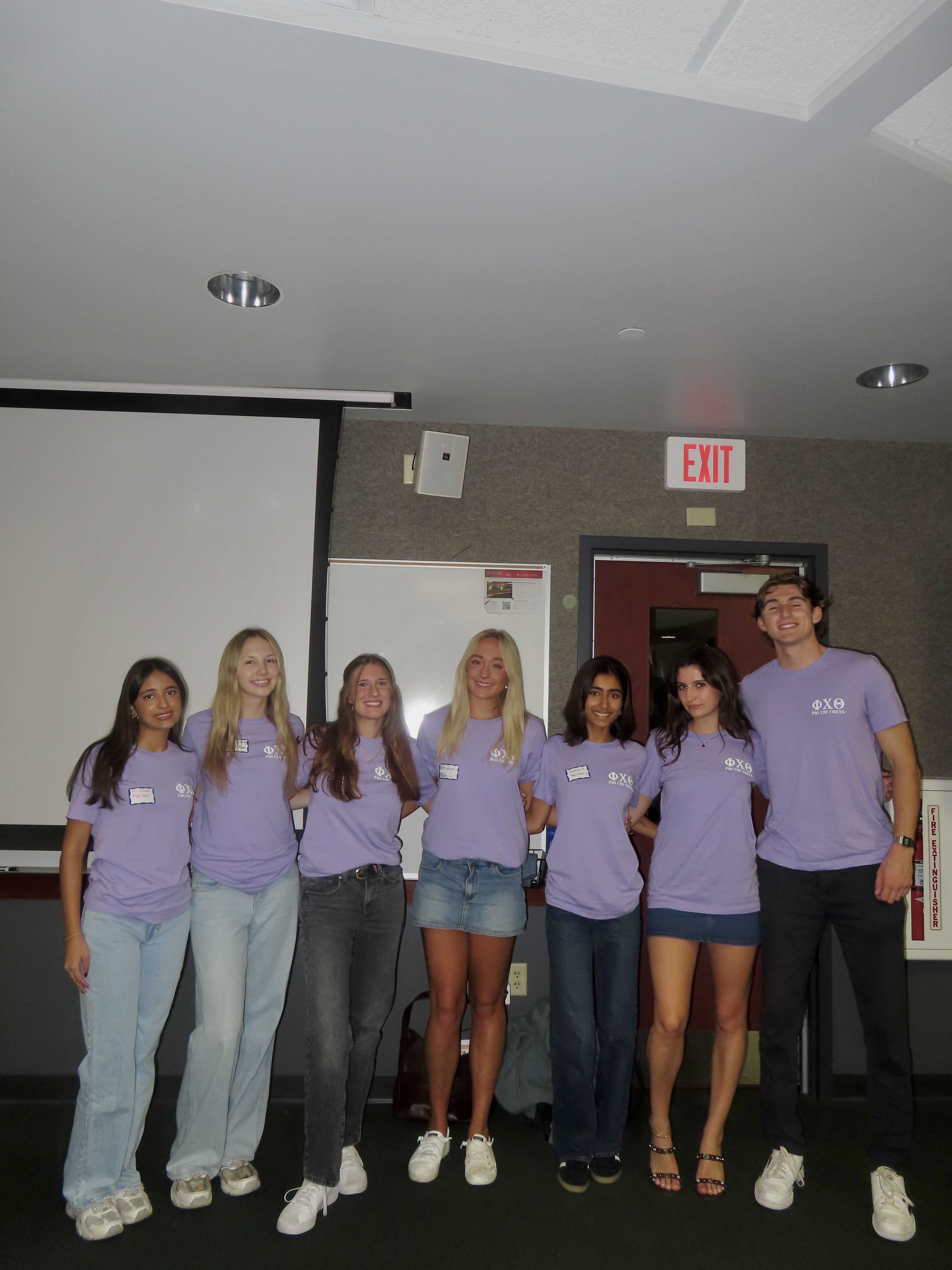 Members posing together at recruitment
